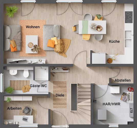 Grundriss_Einfamilienhaus_Flair_113_EG_gwc_mk